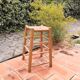 Rush and birch stool 1960