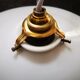 Lampshade suspension in opaline white