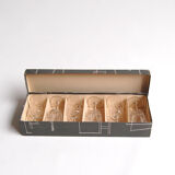 Set of 6 wine glasses - Bordeau - by Zéphir Busine for the Verreries de Boussu 1960s