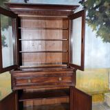 English mahogany desk bookcase