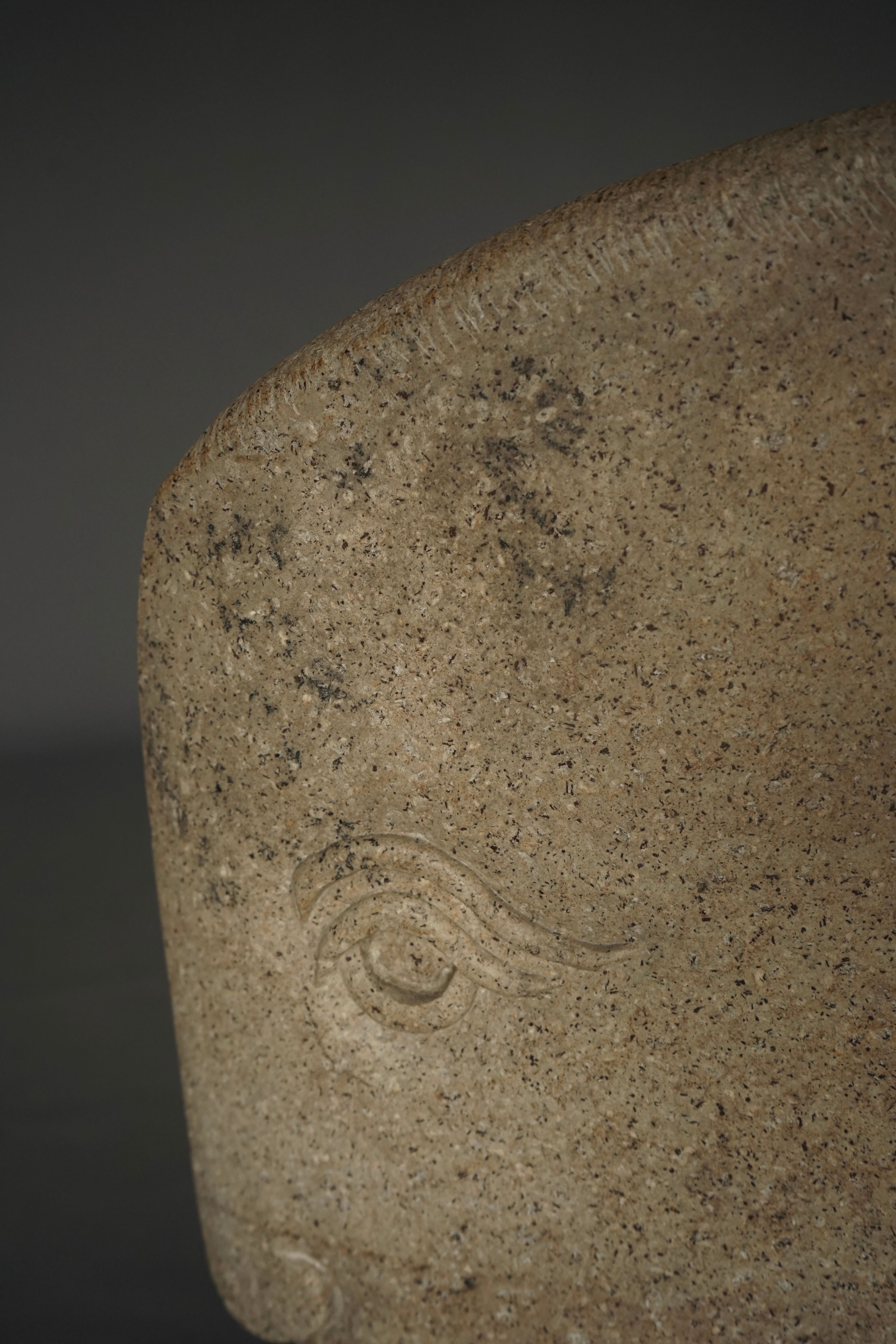 Monumental Sculpture of stylised Head. 1970s