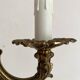 Pair of 1-light gilded brass wall lights