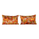 Set of 2 vintage velvet cushion covers 36x56 cm