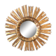 Sun mirror in gilded wood diameter 43 cm