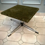 Ottoman vintage chrome and carpet