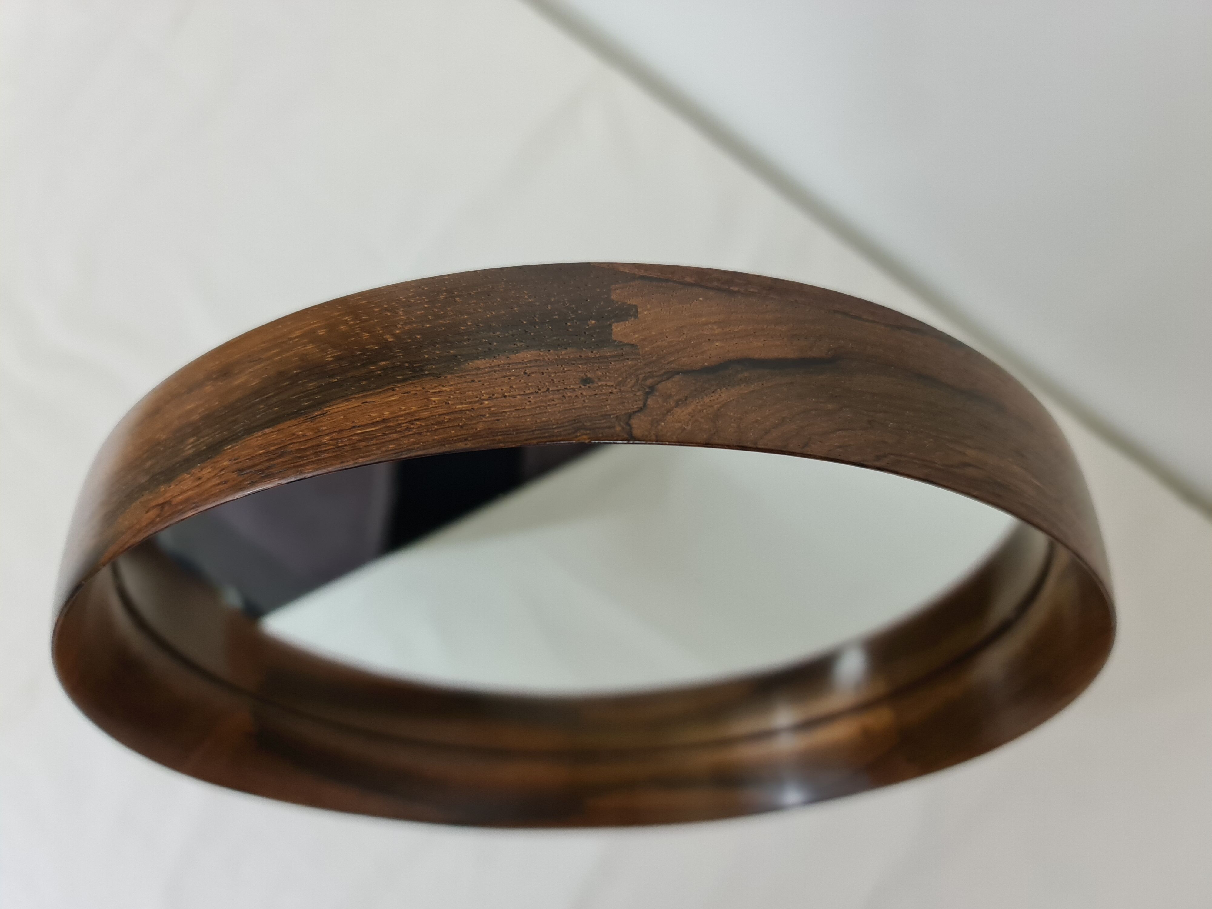 Uno and Osten Kristiansson rosewood table mirror edition Luxus Sweden circa 1960