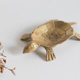 Ashtray / empty turtle brass pockets
