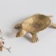 Ashtray / empty turtle brass pockets