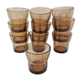 Set of 10 Duralex glasses