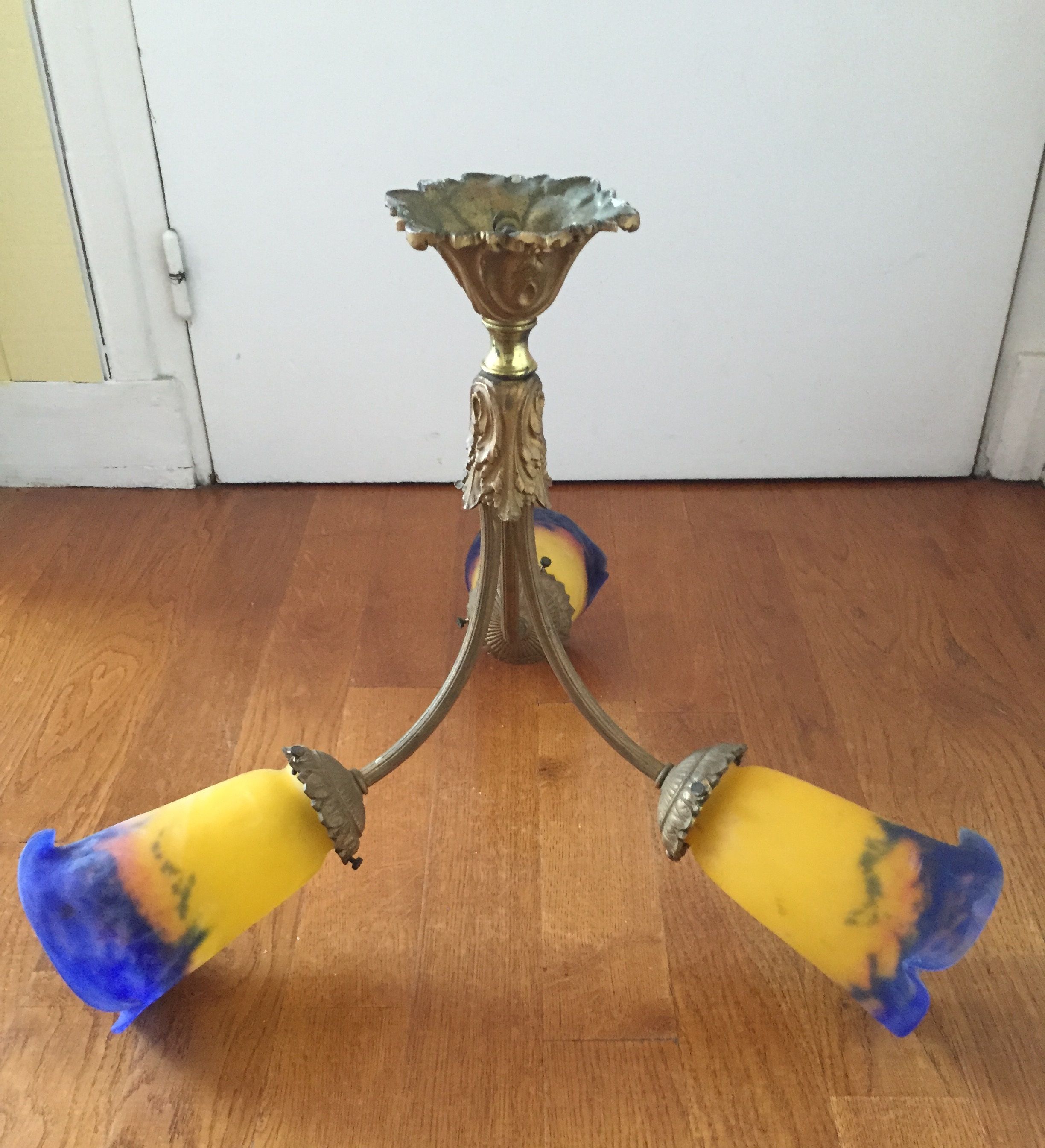 Muller chandelier era art nouveau