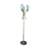 Arlus lamp in brass, satin lacquer metal and engraved glassware 1950