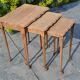 Nesting tables in oak from the 1930s.
