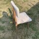 Set de 4 chaises minimalistes en chêne années 50
