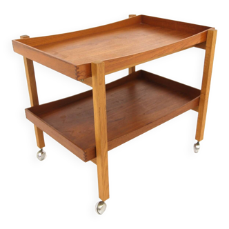 Teak rolling trolley, Sweden, IKEA Möbel, 1960