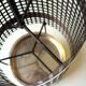 Space Age handmade umbrella stand, made of metal, iron and copper, vintage from the 60s