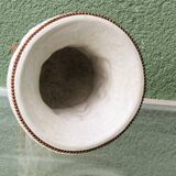 Pair of Medicis Borghese vases in porcelain biscuit and brass.