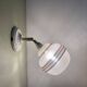Vintage tulip wall light in green and gold granite glass