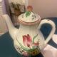 K & G Lunéville Antique teapot in Strasbourg faience 19th century