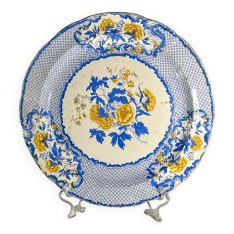 Rare Large Antique Saxon Blue, Copeland and Garrett, Late Spode Serving Platter Dish Plate