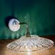 Coudé wall lamp with an old cut glass lampshade - tableware collection