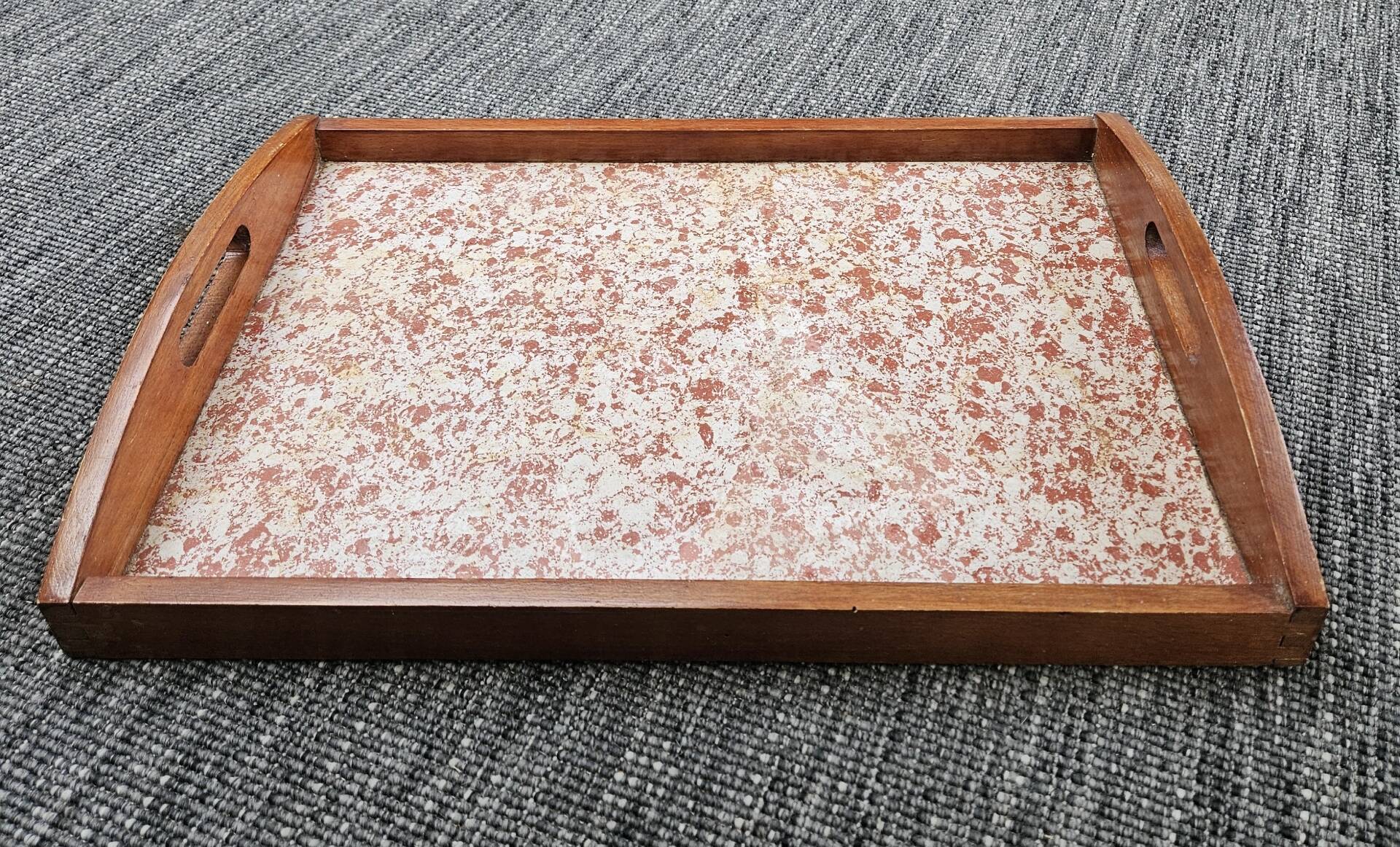 Large solid wood serving platter