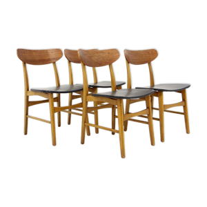 set de 4 chaises en teck,
