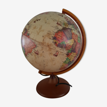 Globe terrestre antique ocre