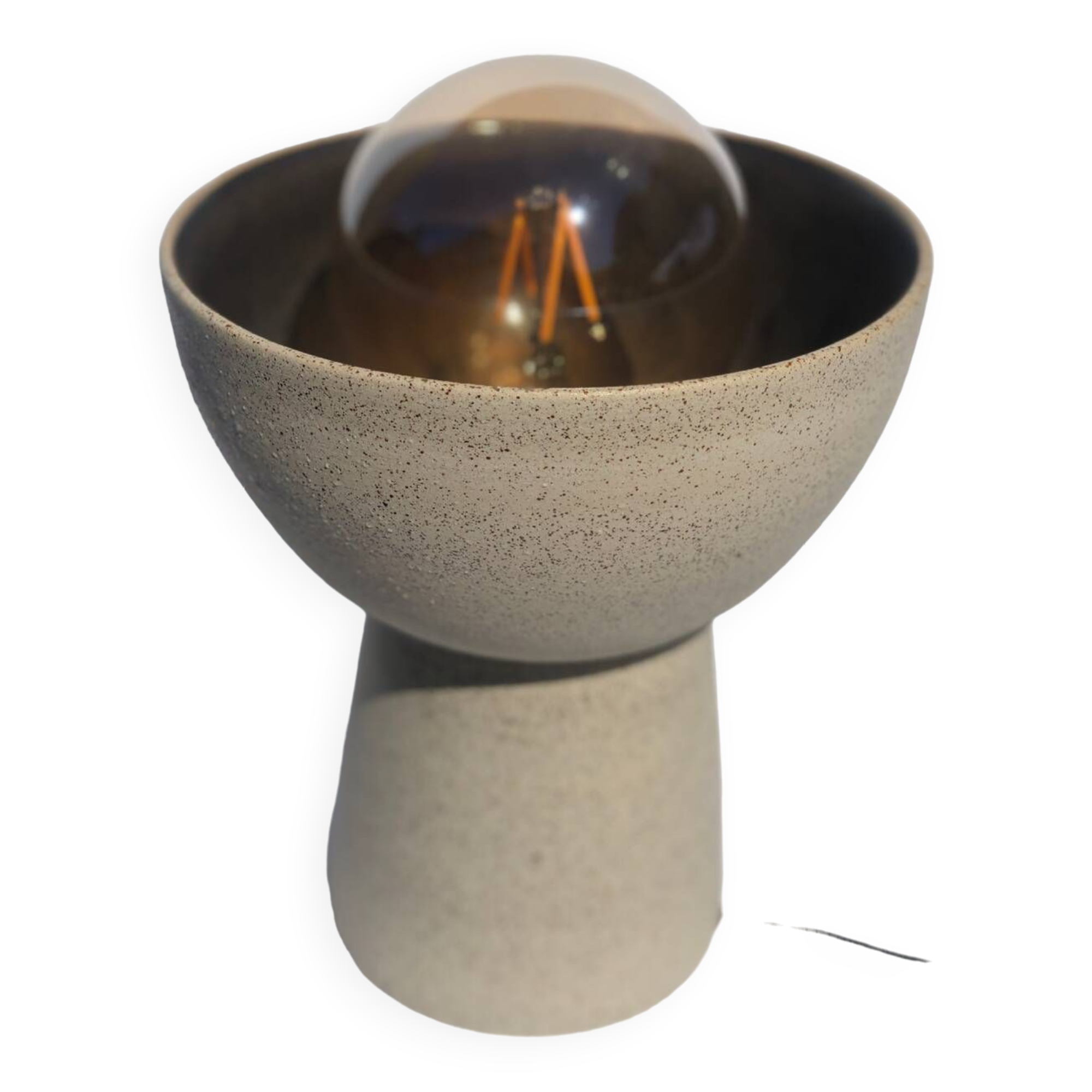 Ceramic stoneware floor lamp