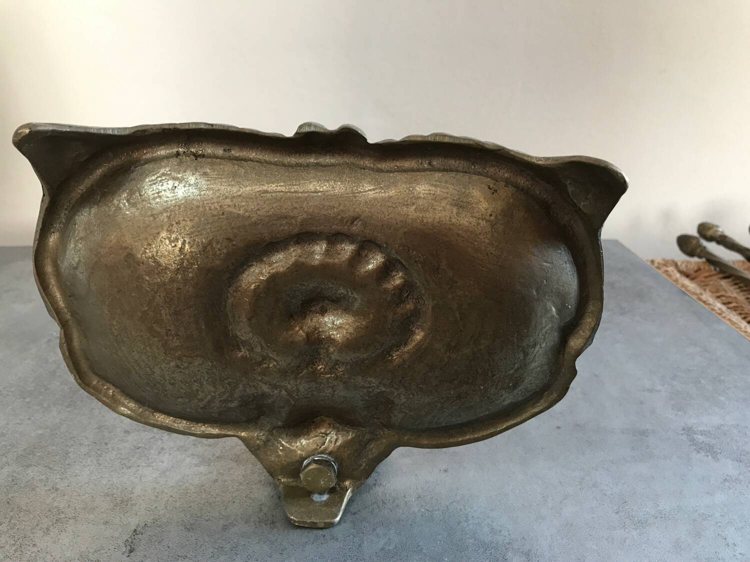 Solid brass fireplace mantelpiece