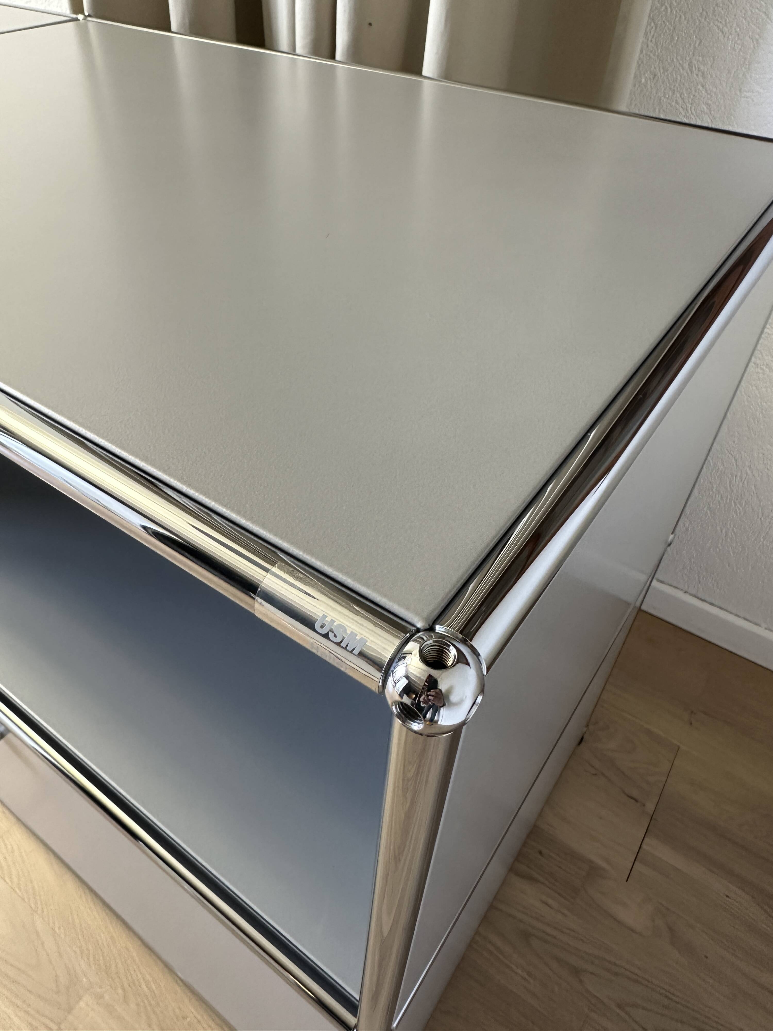 USM Haller Commode in Matte Silver