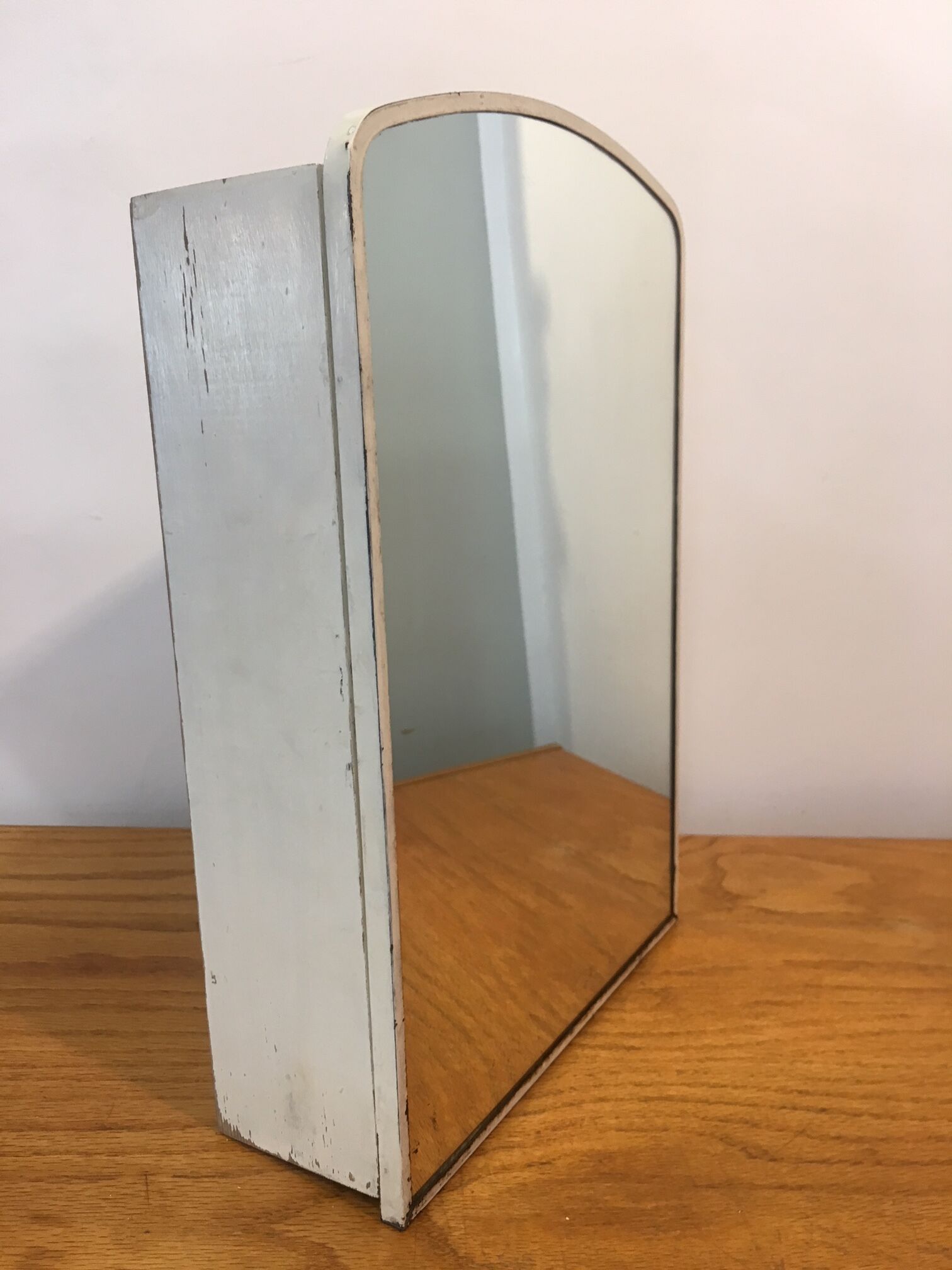 Old front mirror medicine cabinet