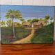 Vintage colonial style exotic painting