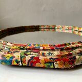 Vintage floral paper mirror