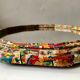Vintage floral paper mirror