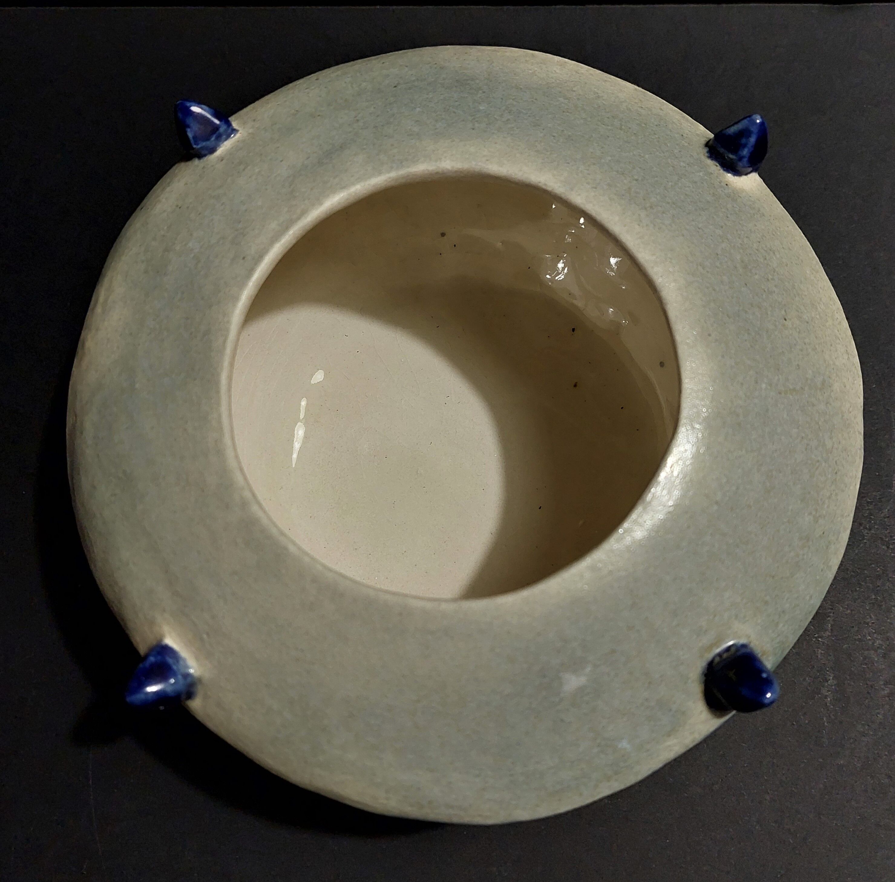 Ceramic bonbonnière signed job dated 8/08