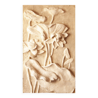 Bas relief fleurs