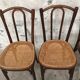 Series 4 chairs Bistro wood curved Fischel