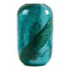 Legras Art Deco Vase - Turquoise marbled glass with palm decoration
