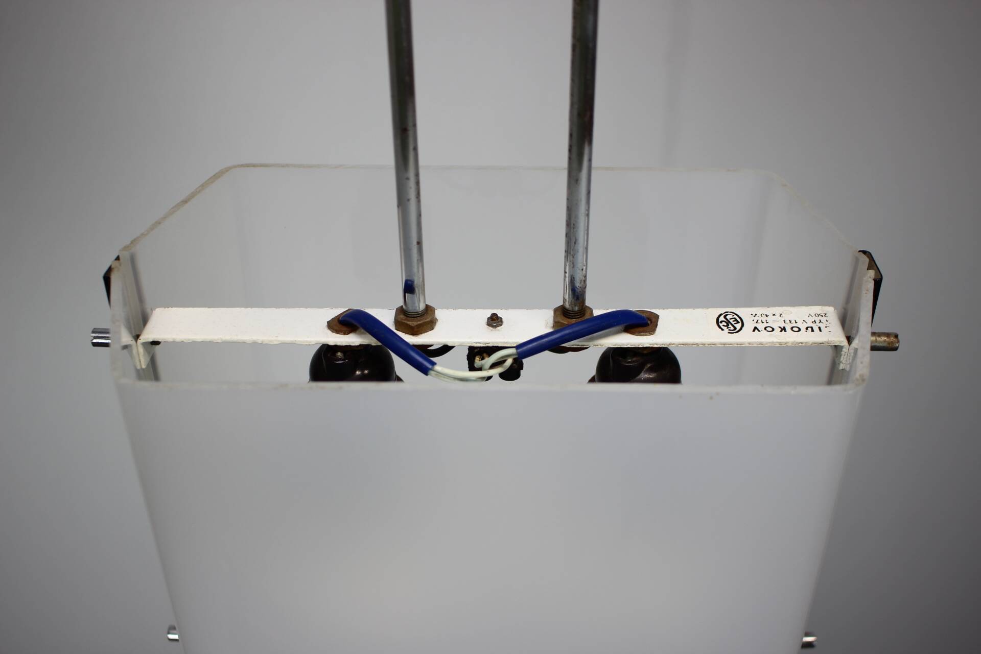 Mid-Century Geometric Pendant by Lidokov, 1970s, Czechoslovakia