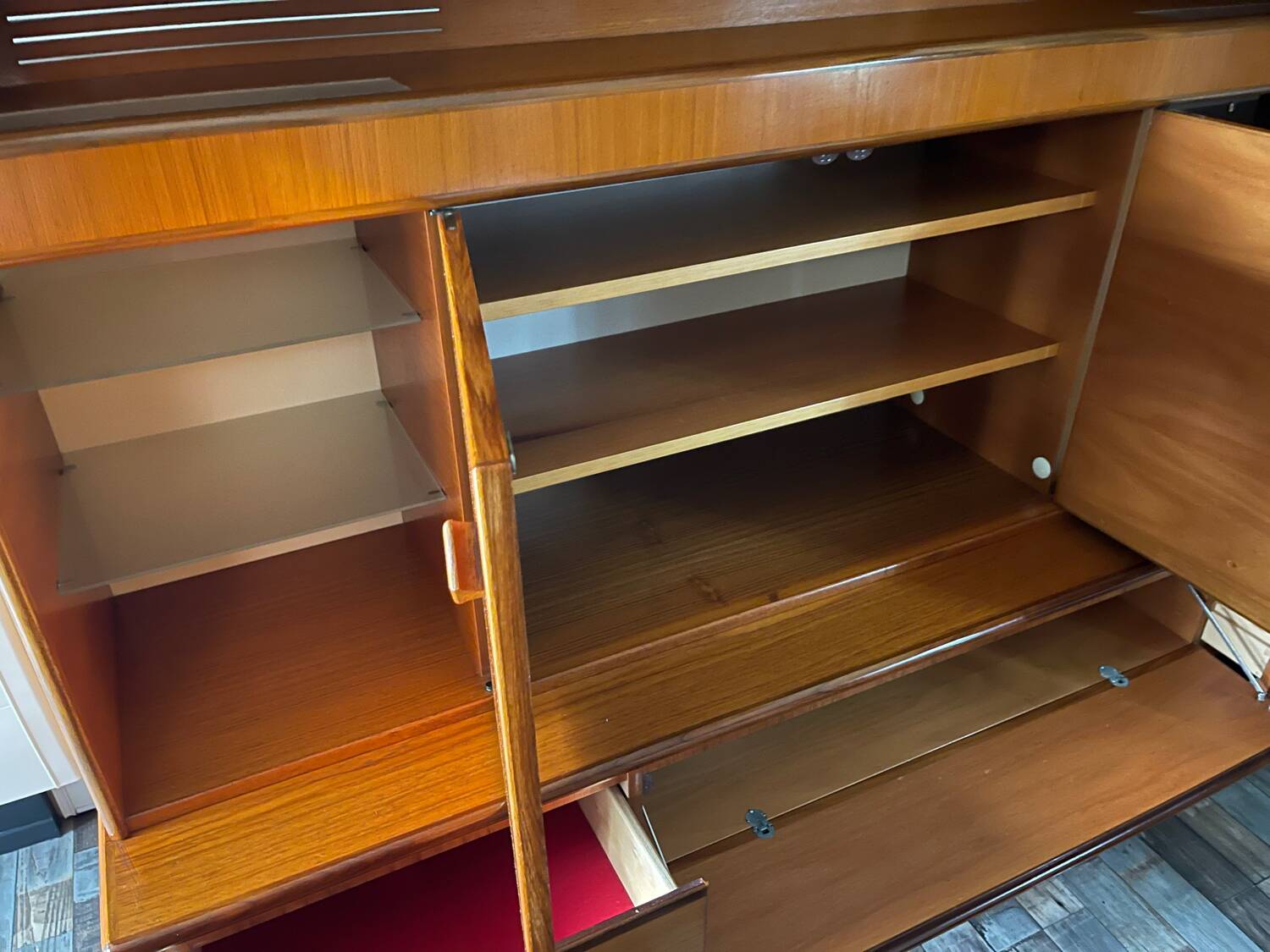 Sideboard, made of solid teak.