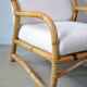 Bamboo armchair rattan buckle 1970