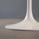 Vintage style Tulipe table in enamelled aluminium, Italian design from the 1980s.