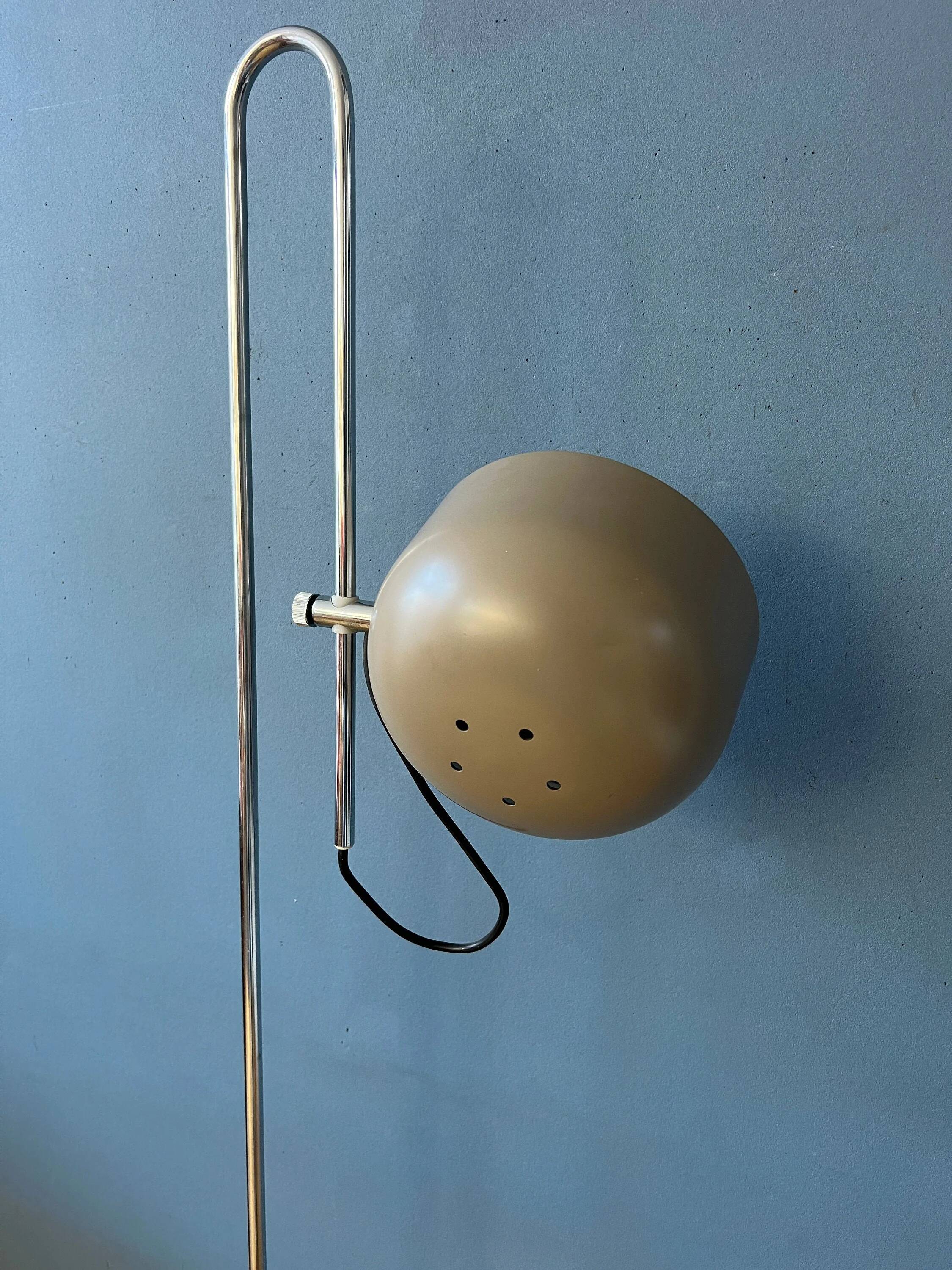 Beige adjustable vintage floor lamp Anvia