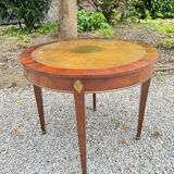 Living Room Table, Mahogany Pedestal Table, Directoire Period, 18th Century