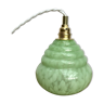 Clichy mint vintage glass tulip hand lamp