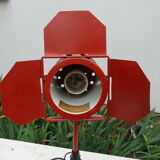 Industrial red metal projector