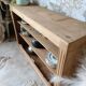 Open wooden chest of drawers