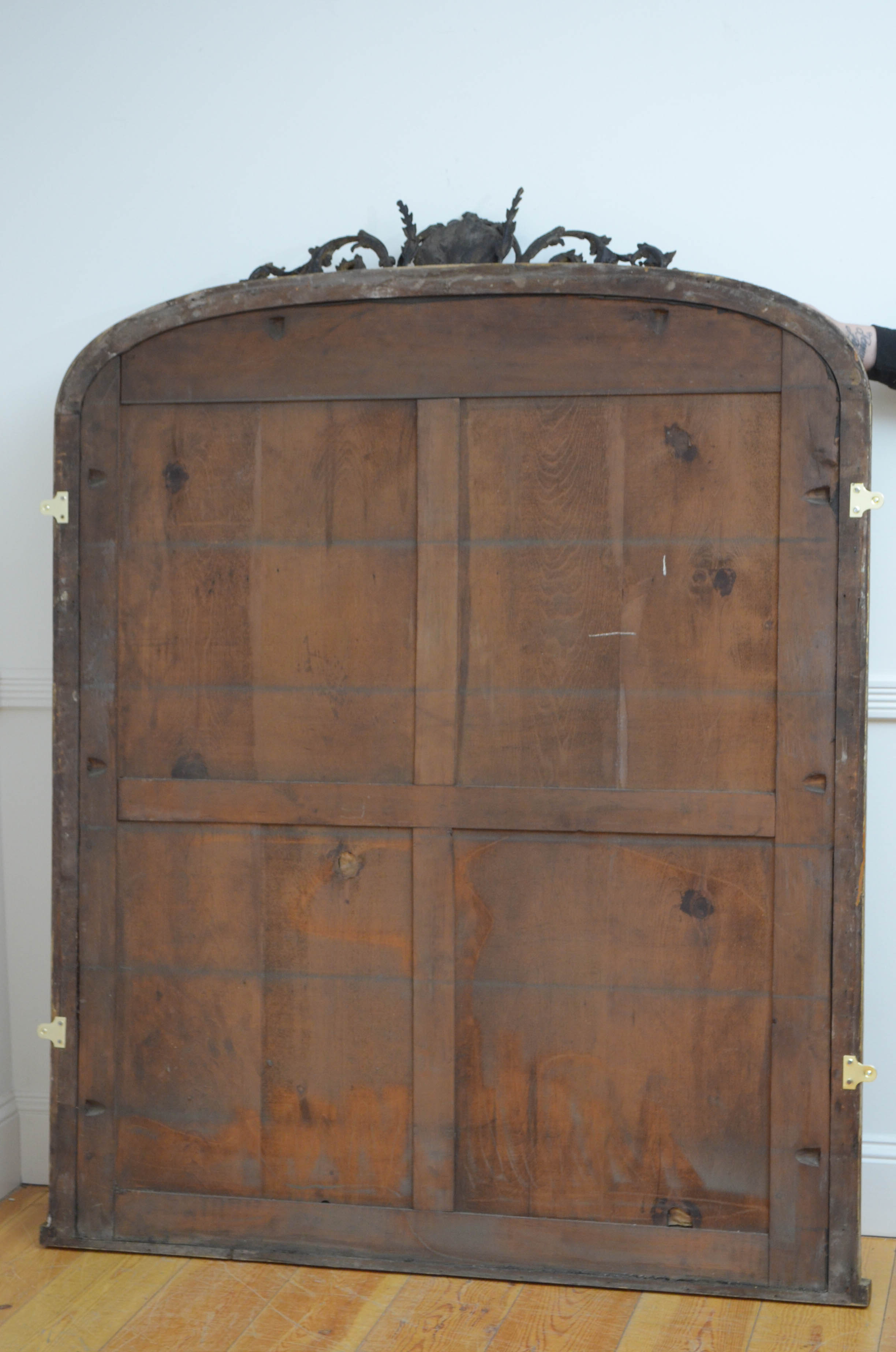 English victorian giltwood wall mirror - 174x138cm