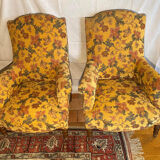 Pair of english style armchairs
