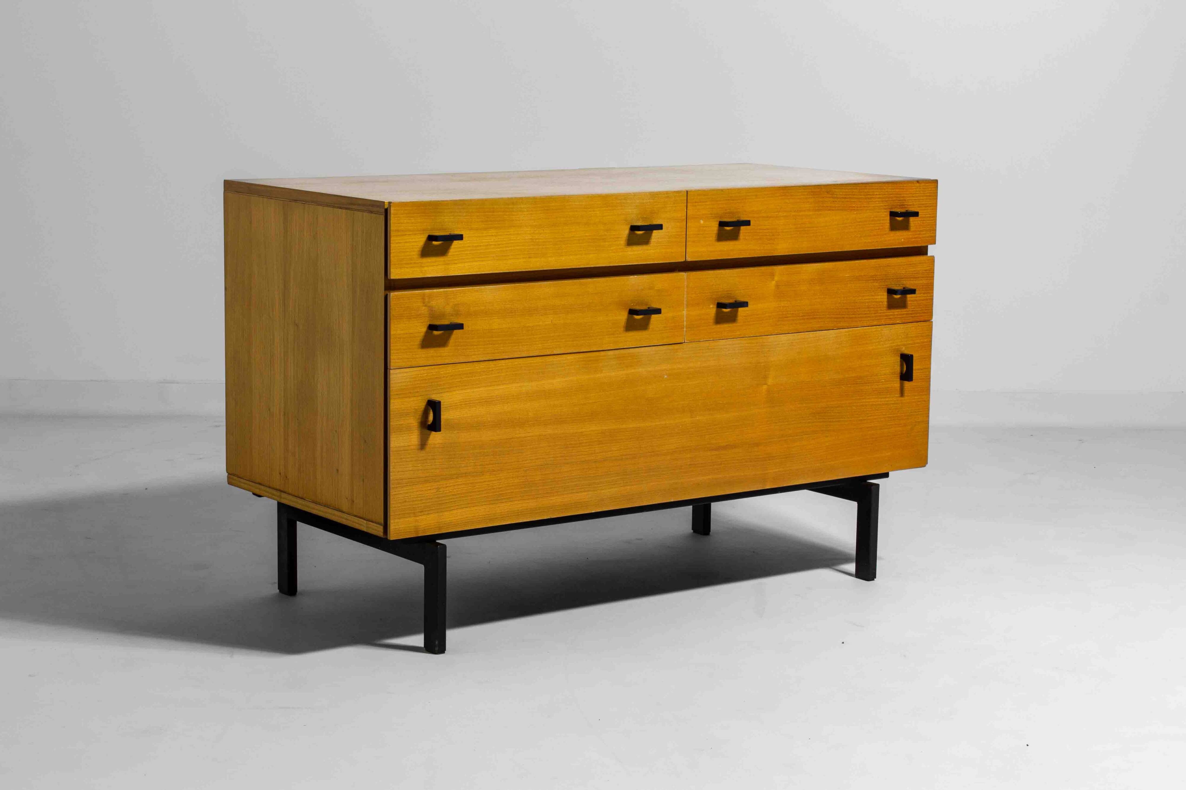 Commode en hêtre par Roger de Winter, Belgique années 1960